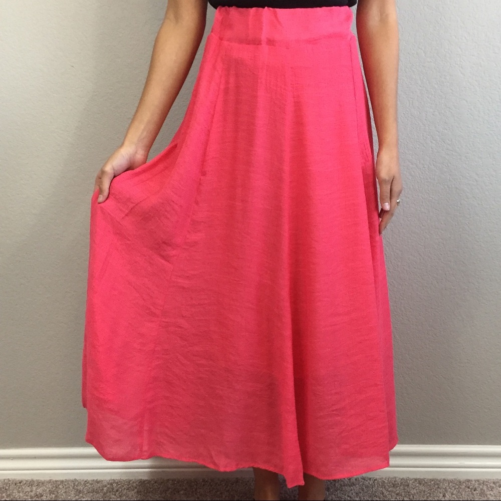 Sacred Threads Pink Coral Maxi Skirt